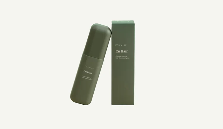 Ivim Cu Hair bottle and box