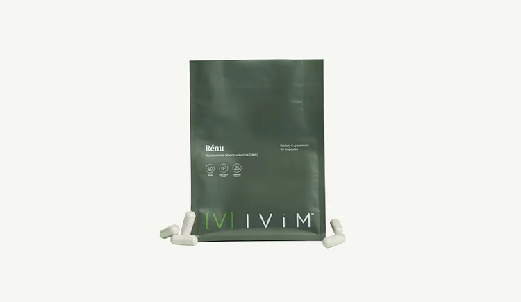 Ivim Renu pouch with capsules