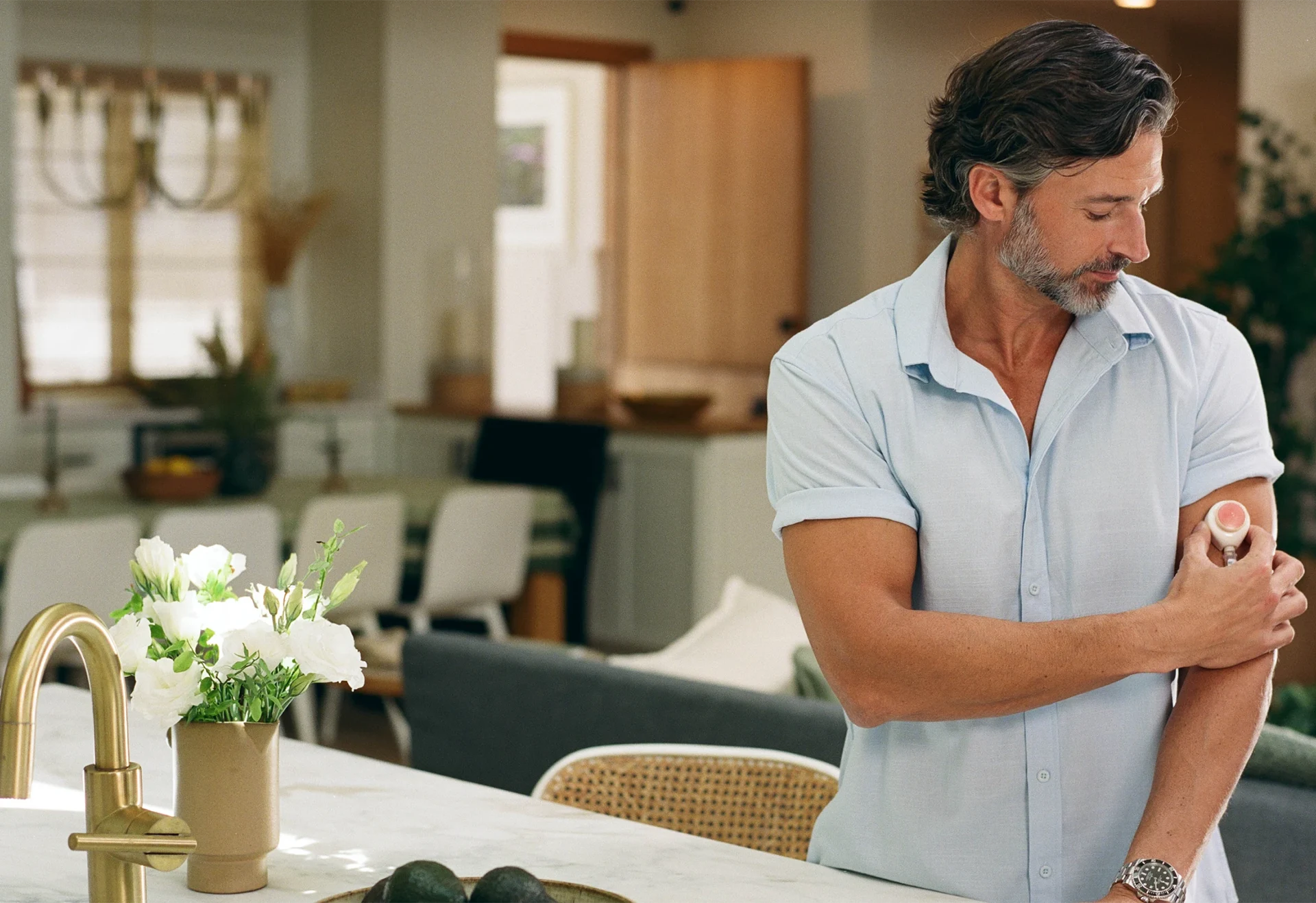 Man at home